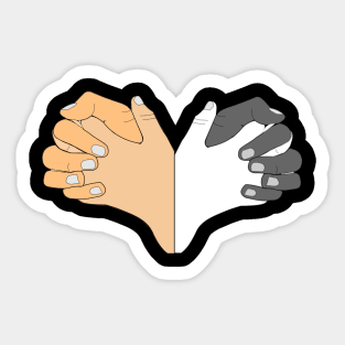 HOLD HAND LOVE Sticker